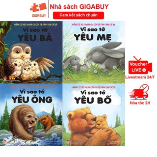 Sách - Vì sao tớ yêu, những lời yêu thương của con trẻ - Combo 4 cuốn (Kim Đồng)