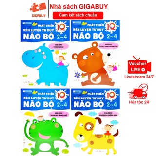 Sách - Phát triển IQ rèn luyện tư duy não bộ cho bé 2 đến 4 tuổi - 4 chủ đề (Vizibook)