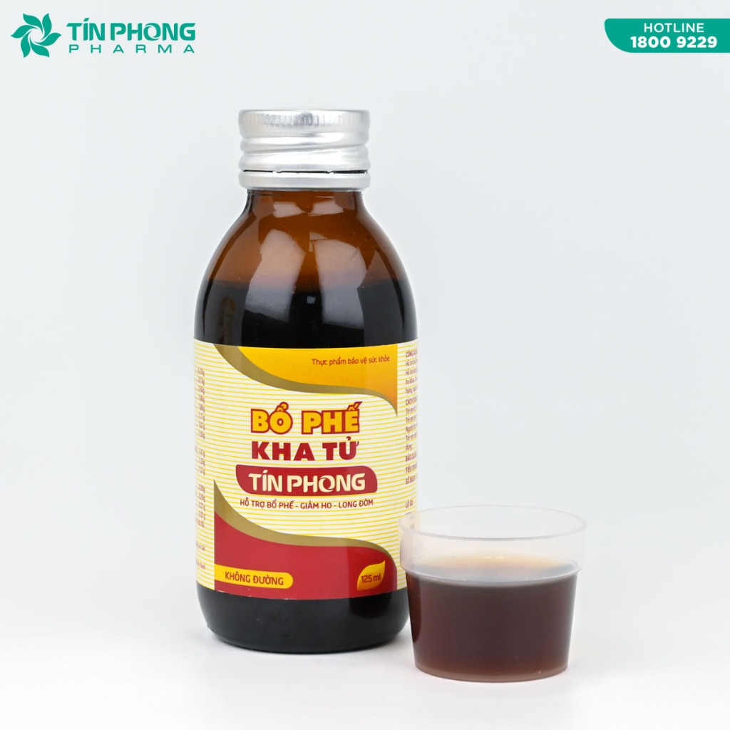 Siro Ho Bổ Phế Kha Tử Tín Phong Giúp Giảm Ho, Ngứa Rát Họng Hết Khản Tiếng Lọ 125ml TTP015