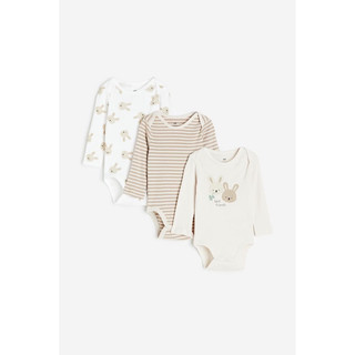 (050)Set 3 bodysuit dài tay HM auth