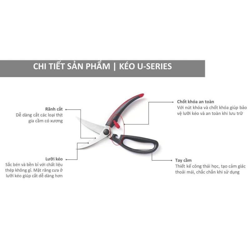 Kéo cắt gà Tupperware