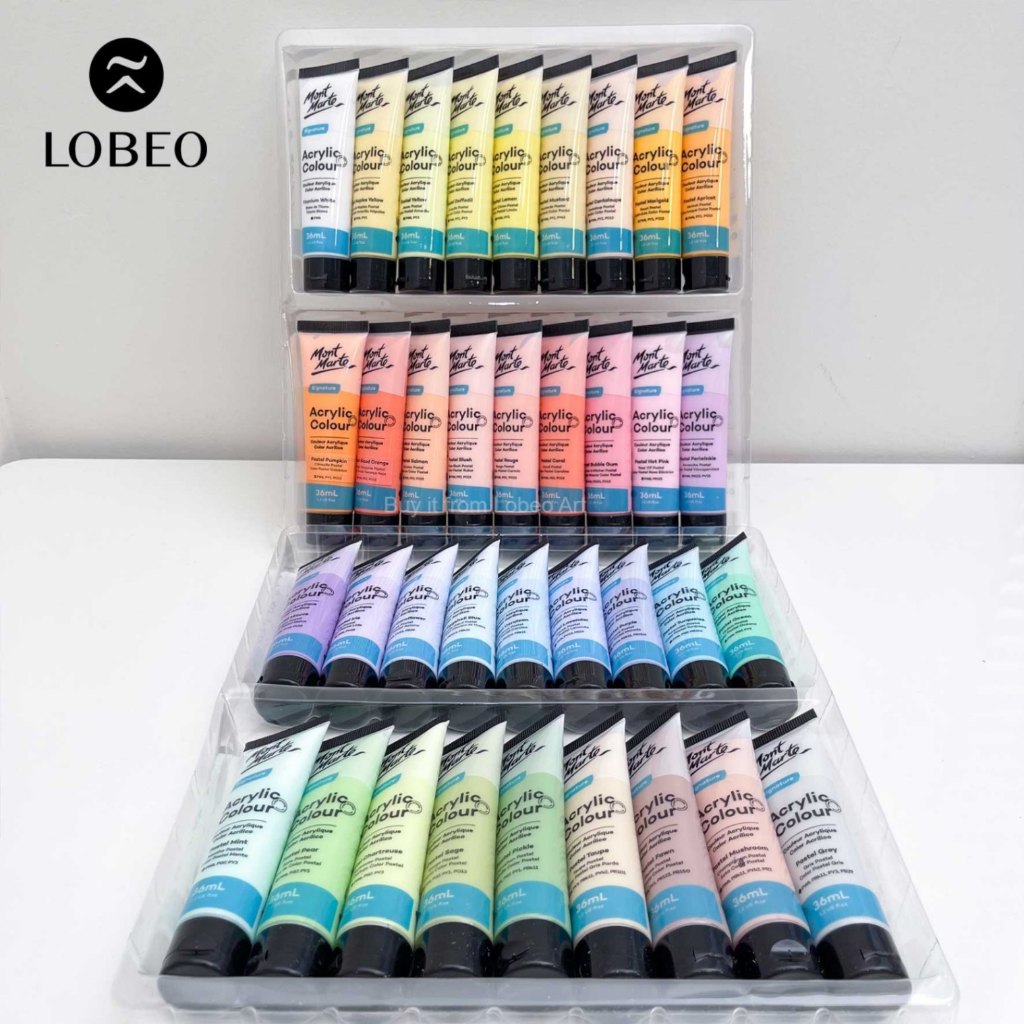 [SALE] Màu Acrylic Mont Marte Set Pastel 36ml