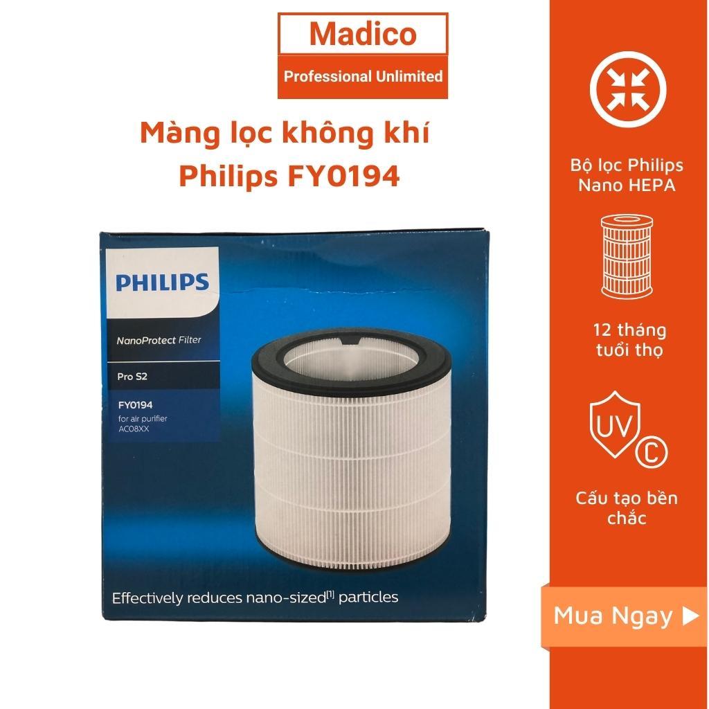 Màng lọc không khí Philips FY0194 hiệu suất lọc cao dành cho máy lọc không khí AC0819 AC0820 - BH 6 tháng - Madico
