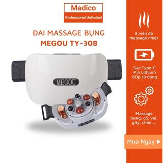 Đai Massage Bụng MEGOU Bi Đá Kết Hợp Hồng Ngoại Hỗ Trợ Giảm Mỡ Bụng