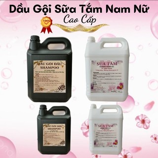 Dầu Gội Sữa Tắm Nước Hoa Trắng Da Dưỡng Ẩm, Giảm Rụng tóc, Sạch Gàu Can Lớn 10L, 5L Giành Cho Salon Tiệm Tóc, Khách Sạn
