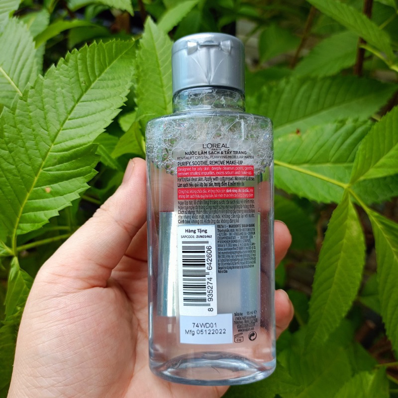 Nước tẩy trang cấp ẩm & kiềm dầu L'Oreal Paris