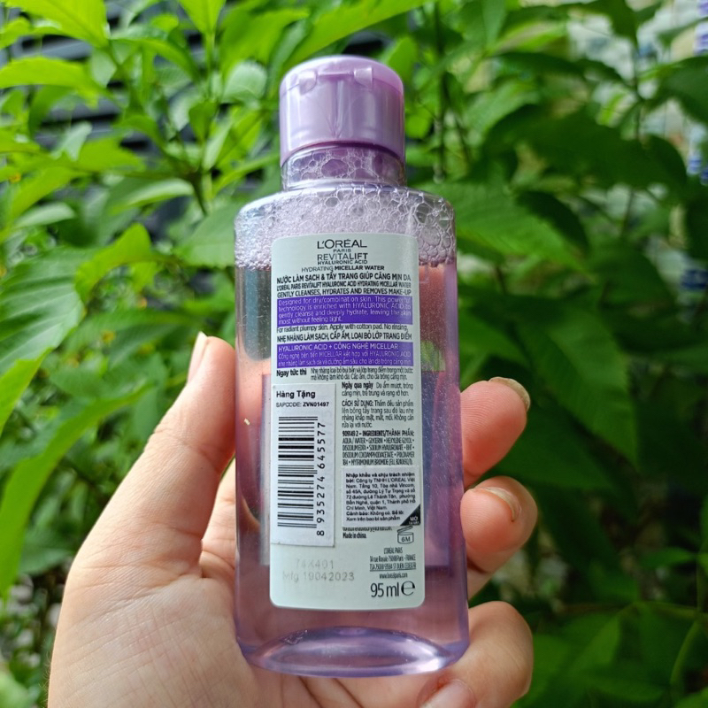 Nước tẩy trang cấp ẩm & kiềm dầu L'Oreal Paris