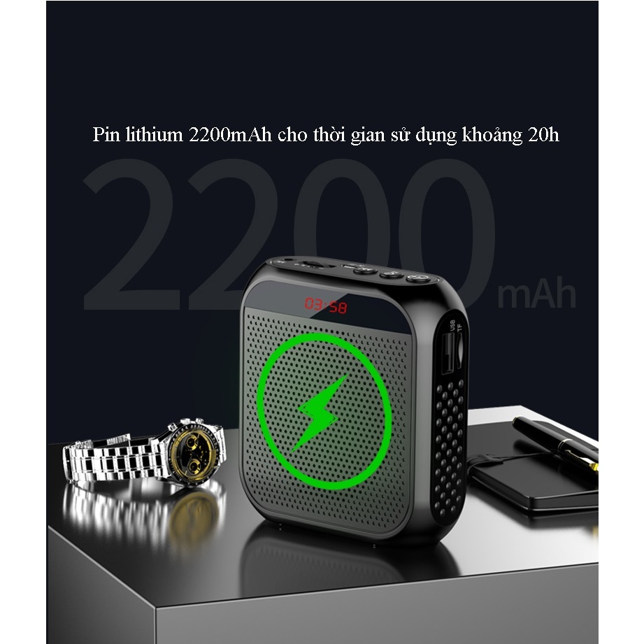 QZ COD Loa Trợ Giảng Hi Fi S-17 Công Suất Lớn Pin Trâu hỗ trợ đài FM MP3 có dây dành cho giáo viên