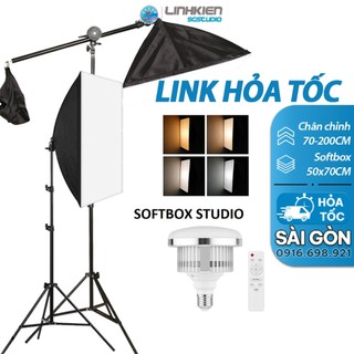 ( LINK HỎA TỐC ) Bộ KIT Softbox Chụp Ảnh Studio Quay Phim Bóng Trợ Sáng Nhiều Màu Chân Đèn Tuỳ Chỉnh