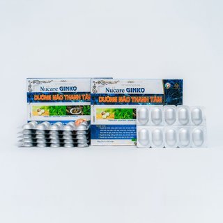 Nucare hoạt huyết ginko dưỡng não thanh tâm hỗ trợ hoạt huyết dưỡng não hộp 60 viên