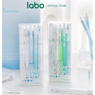 Bút gel take note set gồm bút gel và highlighter color note labo