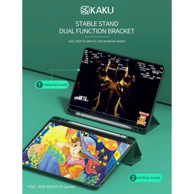 Bao da iPad có khay bút cho ipad mini1/mini2/mini3/mini4/mini5/mini6