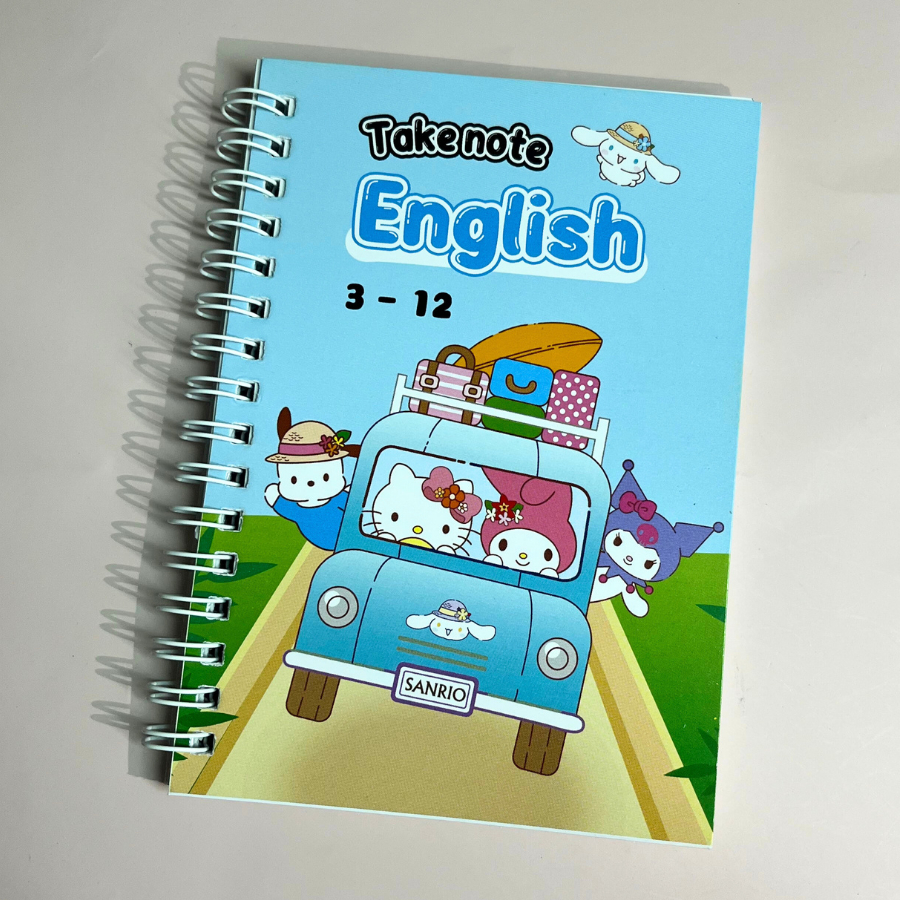 Sổ tay Takenote Tiếng anh 3-12 khổ A6