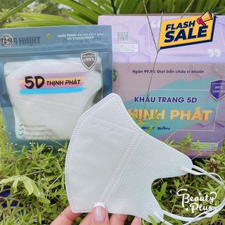 Sỉ thùng 100 chiếc khẩu trang 5d thịnh phát 3 lớp kháng khuẩn chống bụi mịn chống uv