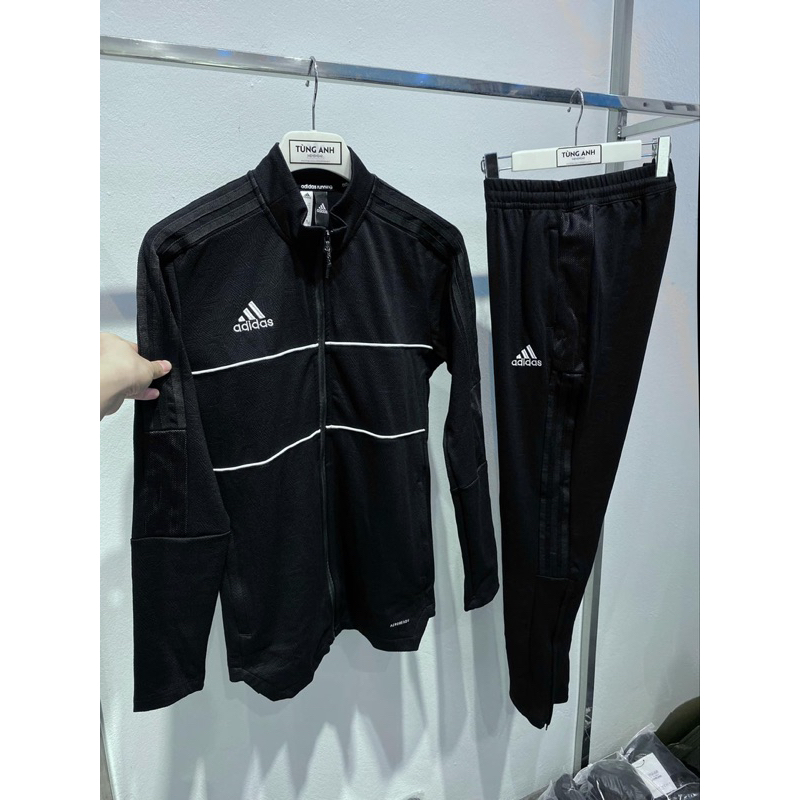 Bộ kéo khoá Adidas thu đông mẫu mới 2023, đồ bộ nam dài tay