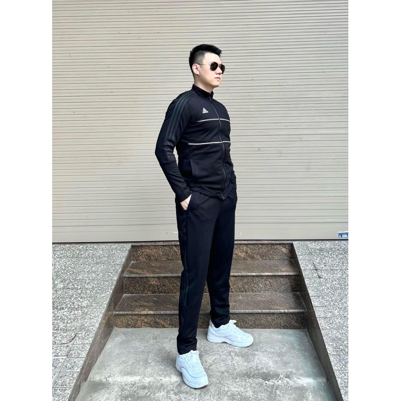 Bộ kéo khoá Adidas thu đông mẫu mới 2023, đồ bộ nam dài tay