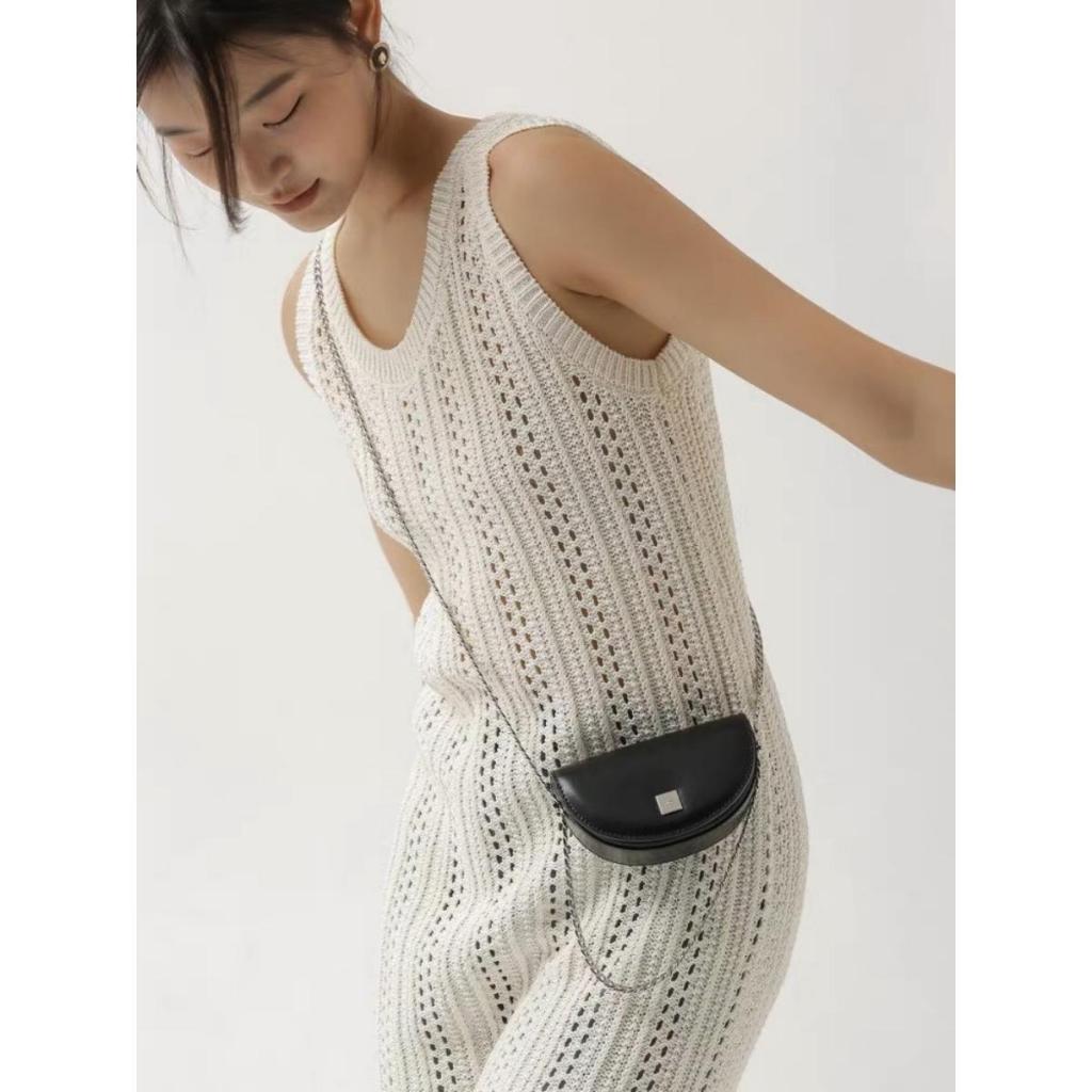 Túi xách mini dây xích dáng bầu phong cách Hàn Quốc trẻ trung