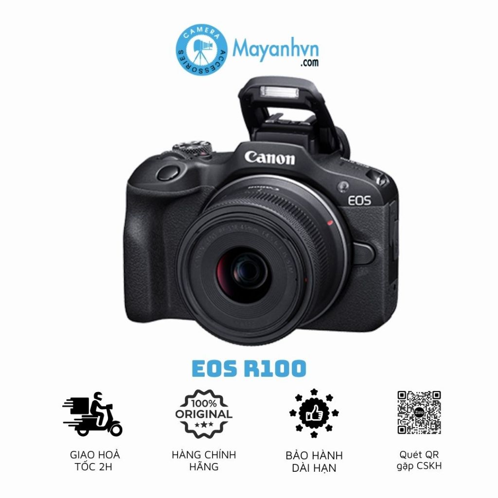 Canon R100 - Máy ảnh Canon EOS R100 Kit Lens 18-45mm