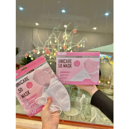 Sỉ Thùng 500 chiếc khẩu Trang UNICARE 5D MASK 3 lớp Kháng khuẩn Hàng Chính Hãng