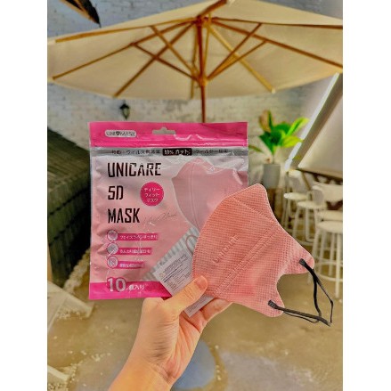 Thùng 200 chiếc khẩu trang 5D Unicare Mẫu Mới Hàng Chất Lượng Cao