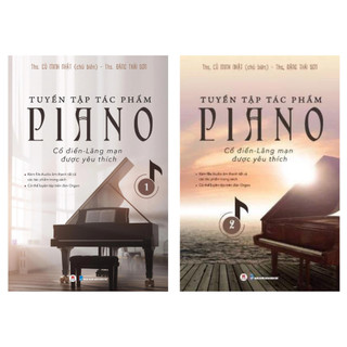 Sách - Combo Tuyển Tập Tác Phẩm Piano Cổ Điển - Lãng Mạn Được Yêu Thích (Bộ 2 Tập) - Huy Hoàng