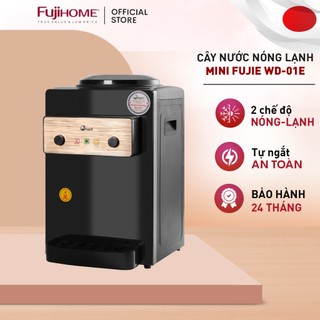 Máy nước uống nóng lạnh mini 2 vòi FUJIE nhập khẩu tự ngắt tiết kiệm điện - Hàng chính hãng bảo hành 2 năm