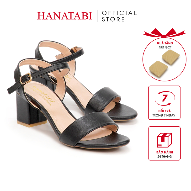 Sandal Nữ Hanatabi Gót Vuông Cao 5cm Hậu C Đế TA Cao Cấp Chống Trơn Trượt Mã HNSDG5F813