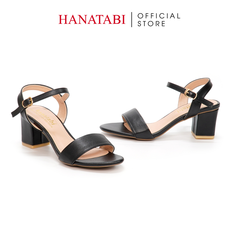 Sandal Nữ Hanatabi Gót Vuông Cao 5cm Hậu C Đế TA Cao Cấp Chống Trơn Trượt Mã HNSDG5F813