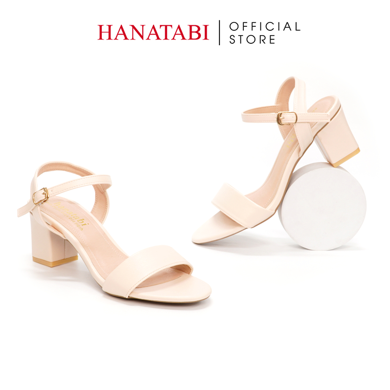 Sandal Nữ Hanatabi Gót Vuông Cao 5cm Hậu C Đế TA Cao Cấp Chống Trơn Trượt Mã HNSDG5F813