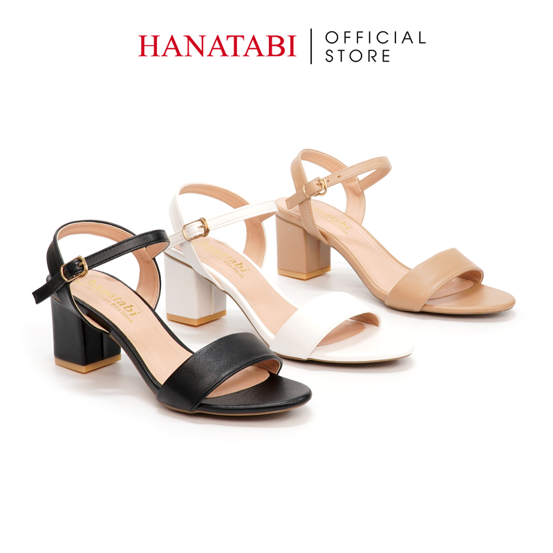 Sandal Nữ Hanatabi Gót Vuông Cao 5cm Hậu C Đế TA Cao Cấp Chống Trơn Trượt Mã HNSDG5F813