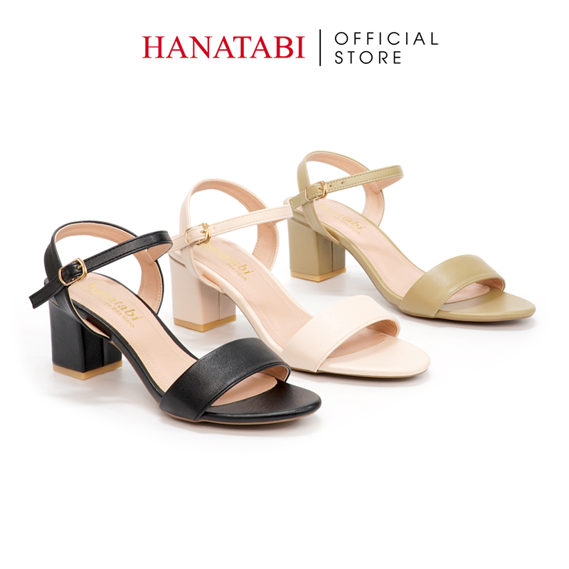 Sandal Nữ Hanatabi Gót Vuông Cao 5cm Hậu C Đế TA Cao Cấp Chống Trơn Trượt Mã HNSDG5F813