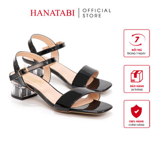 Giày Sandal Nữ Cao Gót Mika 3cm Hanatabi Quai Ngang Mũi Vuông Đế TA Bigsize  35-41  Mã HNSDG3F919 