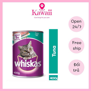 Pate Whiskas Lon 400gr Vị Cá Biển và Cá Ngừ