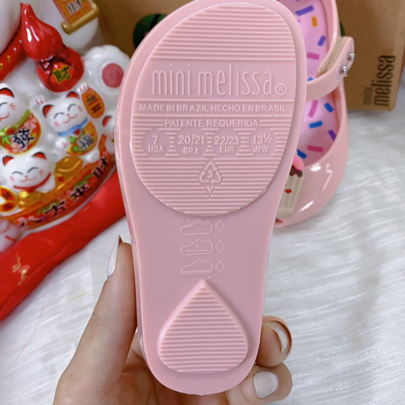 Giầy búp bê Melissa nơ bánh dễ thương chất liệu nhựa siêu mềm thơm cho bé gái