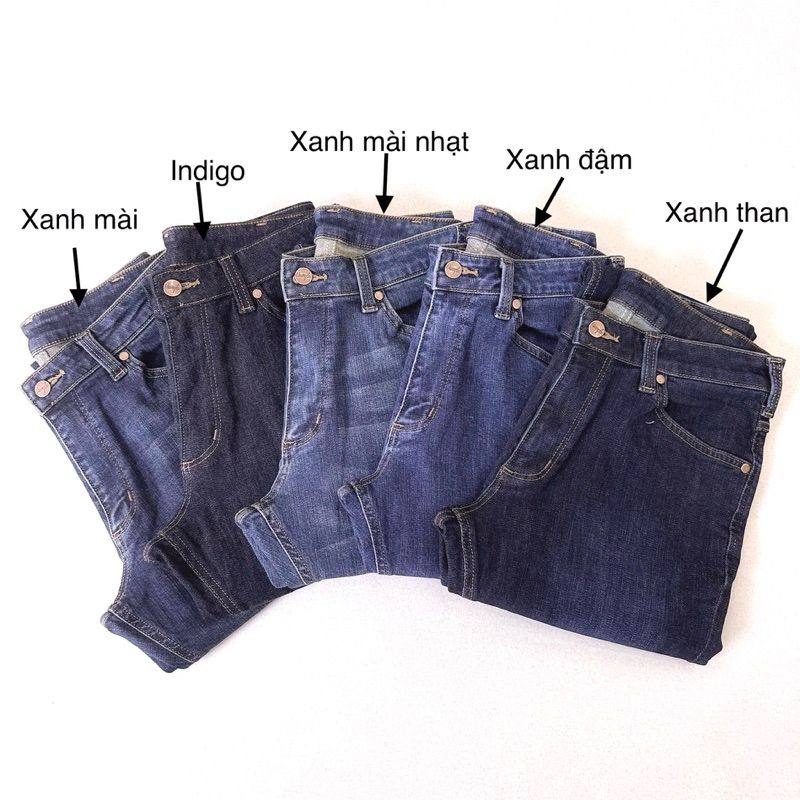 Quần Jeans Nam dáng Straight 5 màu ống đứng thoải mái Hàn Quốc , co giãn tốt, không bai xù, bên màu