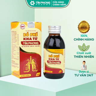 TPBVSK Bổ Phế Kha Tử Tín Phong - Hỗ Trợ Giảm Ho, Hỗ Trợ Giảm Đau Rát Họng Lọ 125ml