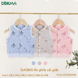 Gile nỉ mỏng dokma cho bé size 1-3m đến 18-24m