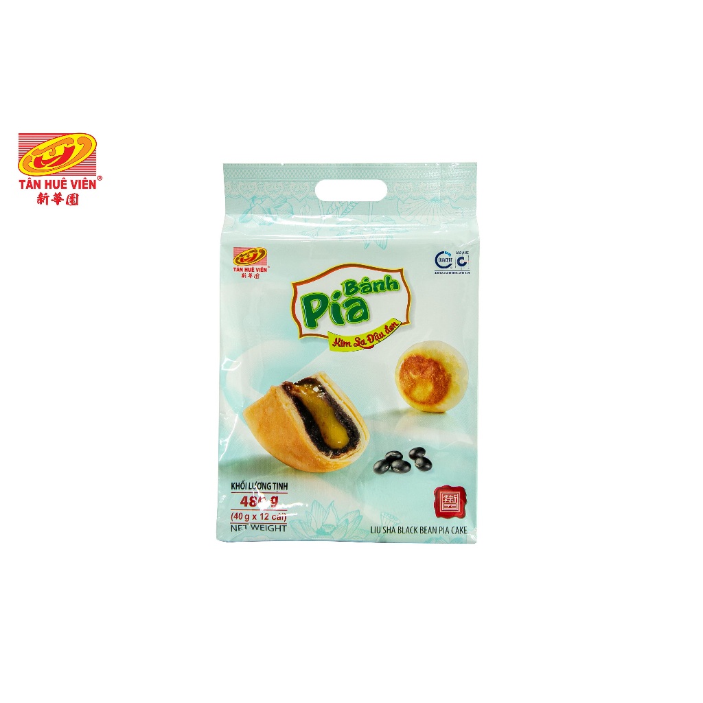 Bánh pía Kim Sa đậu đen Tân Huê Viên (480g)