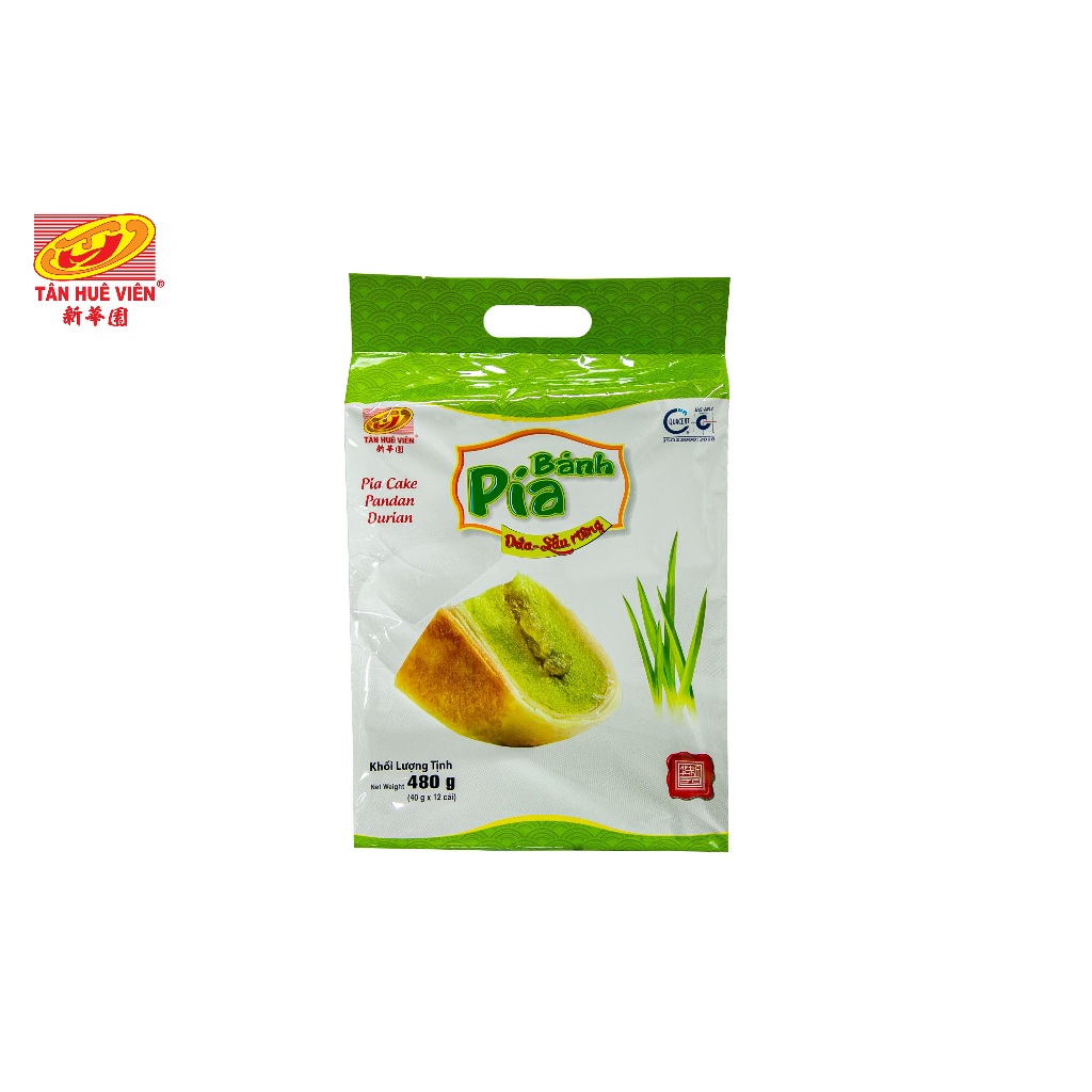 Bánh pía chay đậu xanh lá dứa Tân Huê Viên (480G)