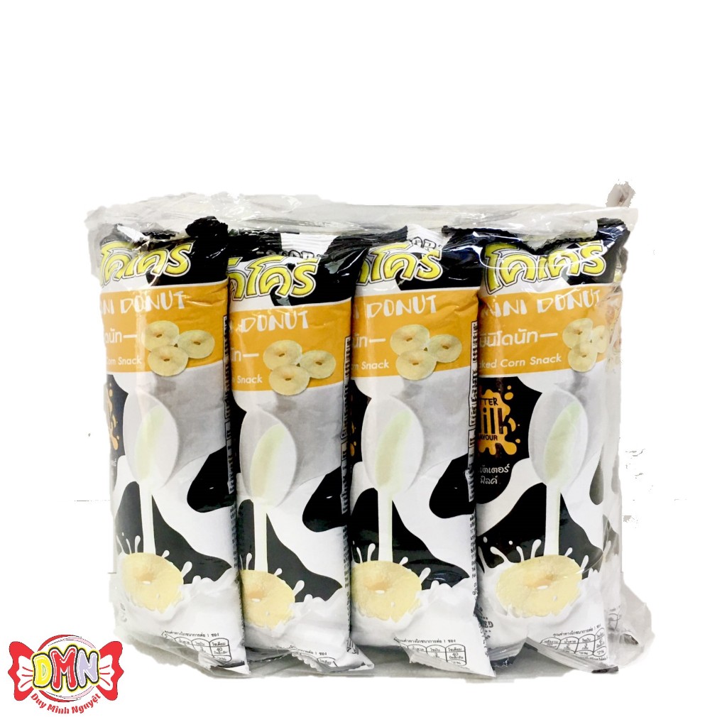 Combo 12 gói Bánh snack Cocori Mini Donut 10g Thái Lan
