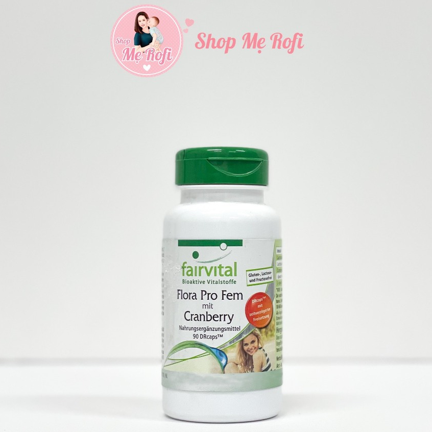 (𝐌𝐮𝐚 𝟑 𝐦𝐞𝐧 𝐭𝐚̣̆𝐧𝐠 𝟏 𝐝𝐝𝐯𝐬 𝐅𝐞𝐦 𝟓𝟎𝐦𝐥) Viên uống men vi sinh Fairvital Flora Pro Fem 90 viên - Mẹ Rofi
