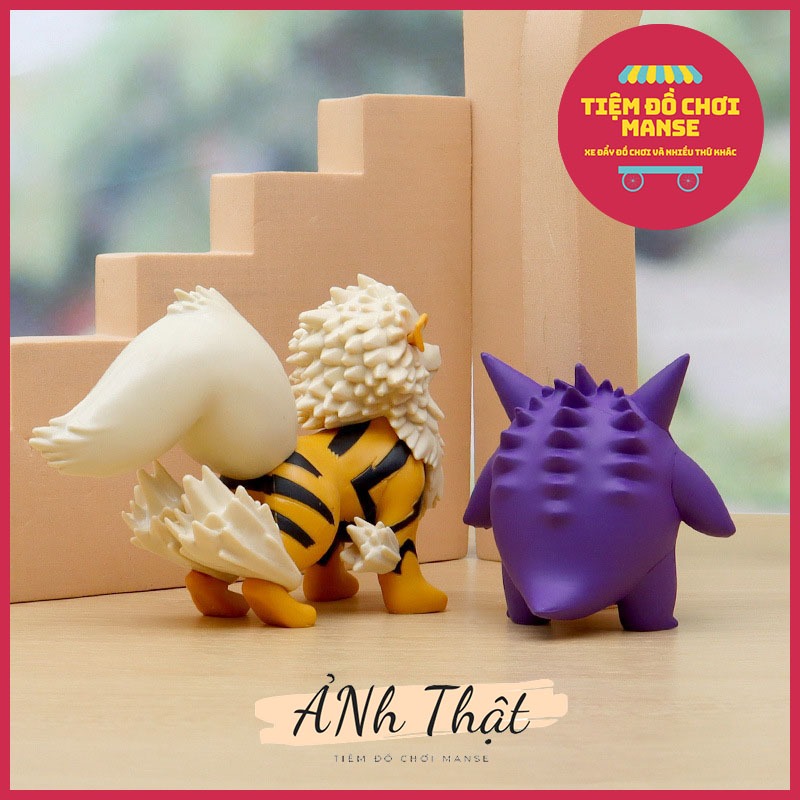 8 Mô hình Pokemon Pikachu Ash Ketchum Gengar Arcanine Charmander Gary Oak - Mô hình đồ chơi đáng yêu