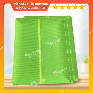 Đĩa nhựa giả lá chuối hình chữ nhật 12x16cm