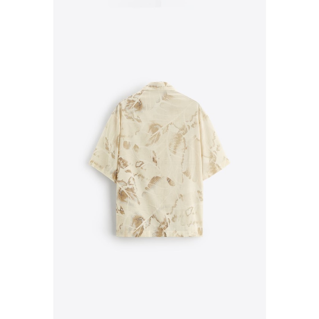 Áo sơ mi Zara authentic  PRINTED JACQUARD size S
