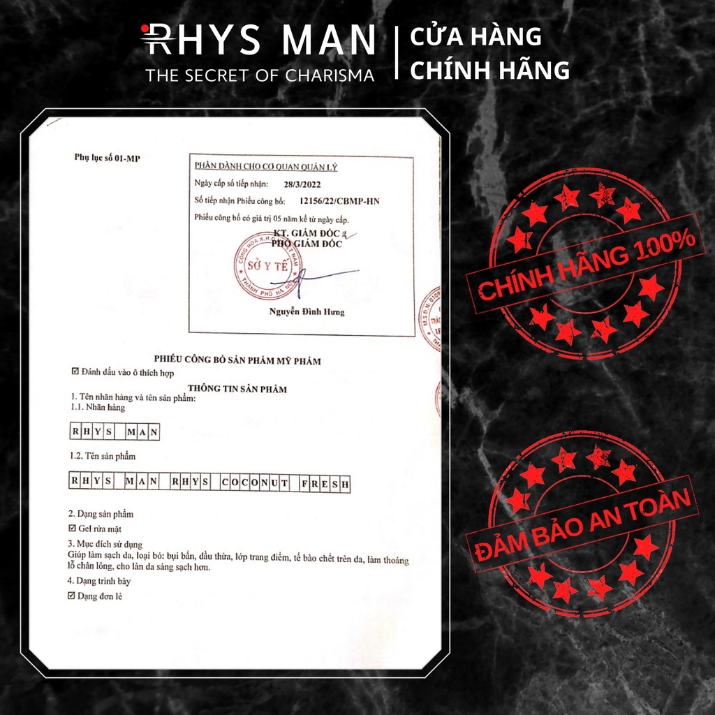 Dung dịch vệ sinh nam giới hương bạc hà RHYS MAN Rhys Ultimate 120ml