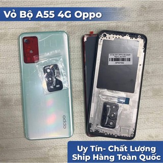 Vỏ bộ oppo A55 4G ,có phím sườn,kính camera,khay sim