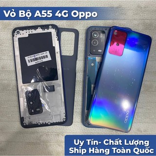 Vỏ bộ oppo A55 4G ,có phím sườn,kính camera,khay sim