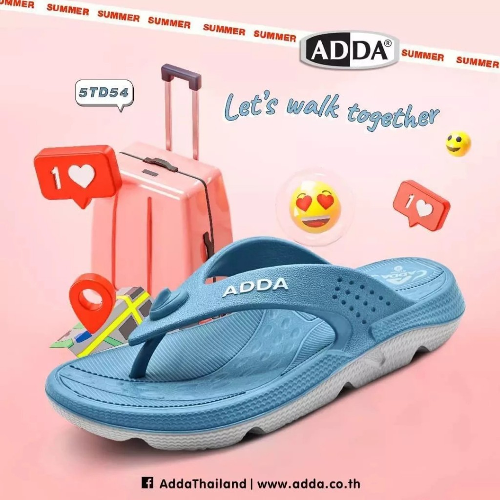Dép Xỏ Ngón Đúc ADDA Nhập Khẩu Thái Lan 5TD54