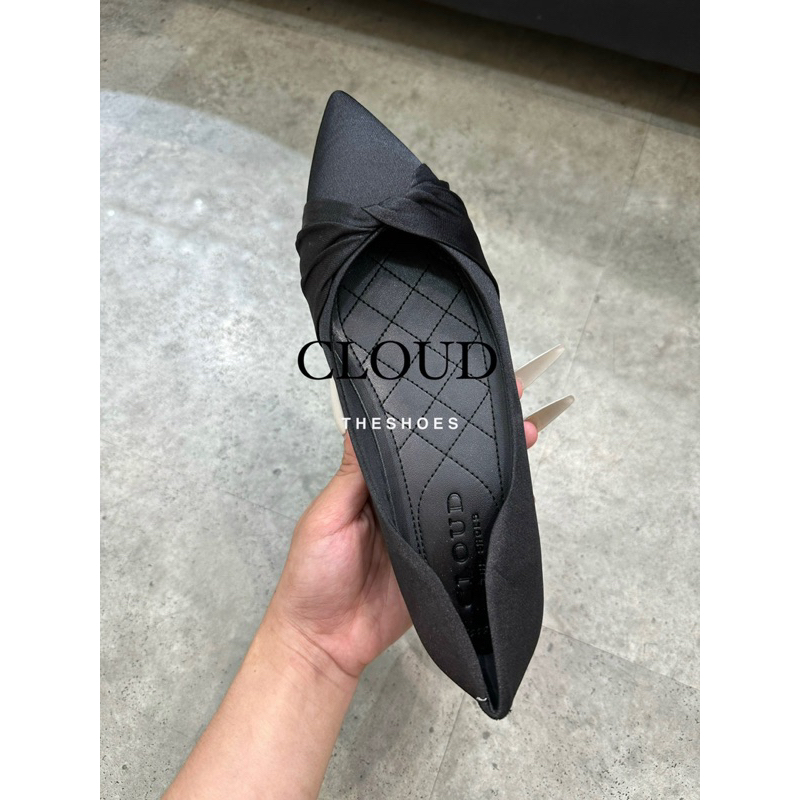 Giày búp bê mũi nhọn quai xoắn