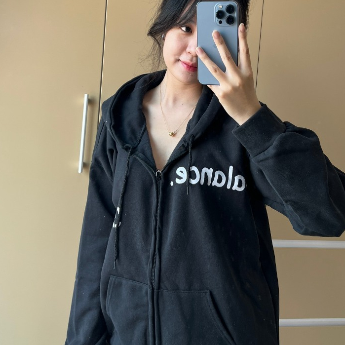 Áo khoác hoodie nỉ bông, Áo hoodie zip unisex nam nữ from rộng chất nỉ 2 lớp Su Min Min